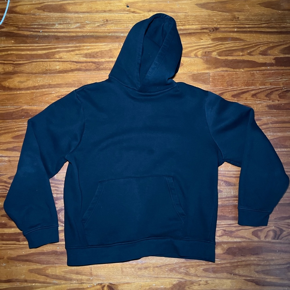 Men's Basic Essential Black Hoodie